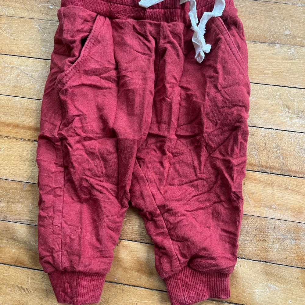 Kids Maroon Jogger Sweatpants